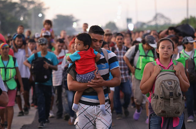 Migrant Caravan Crosses Into Mexico