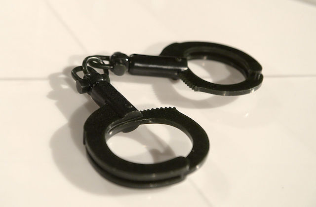 Black handcuffs