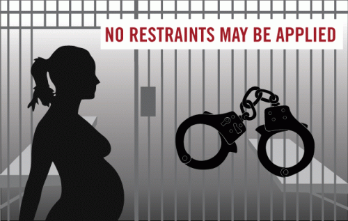 Image result for female inmates shackled during labor